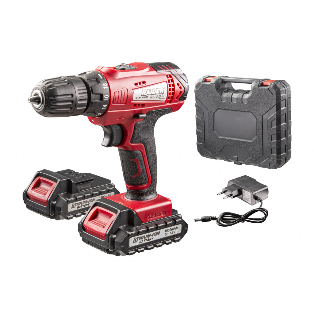 Akkumulátoros fúró - csavarozó 24 NM 12V 2 x 1.5ah RAIDER rd-cdl34