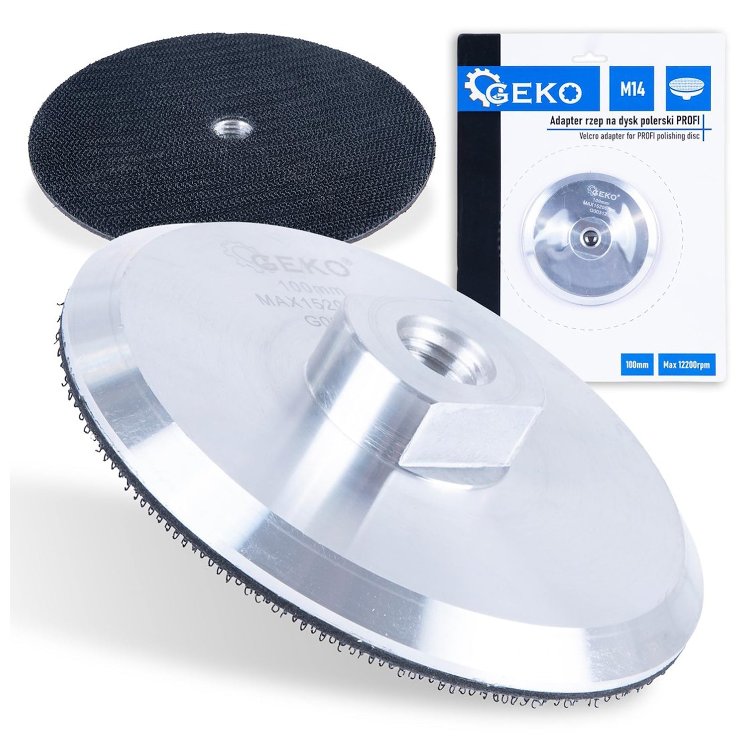 Alumínium csiszolótárcsa velcro 100 mm m14