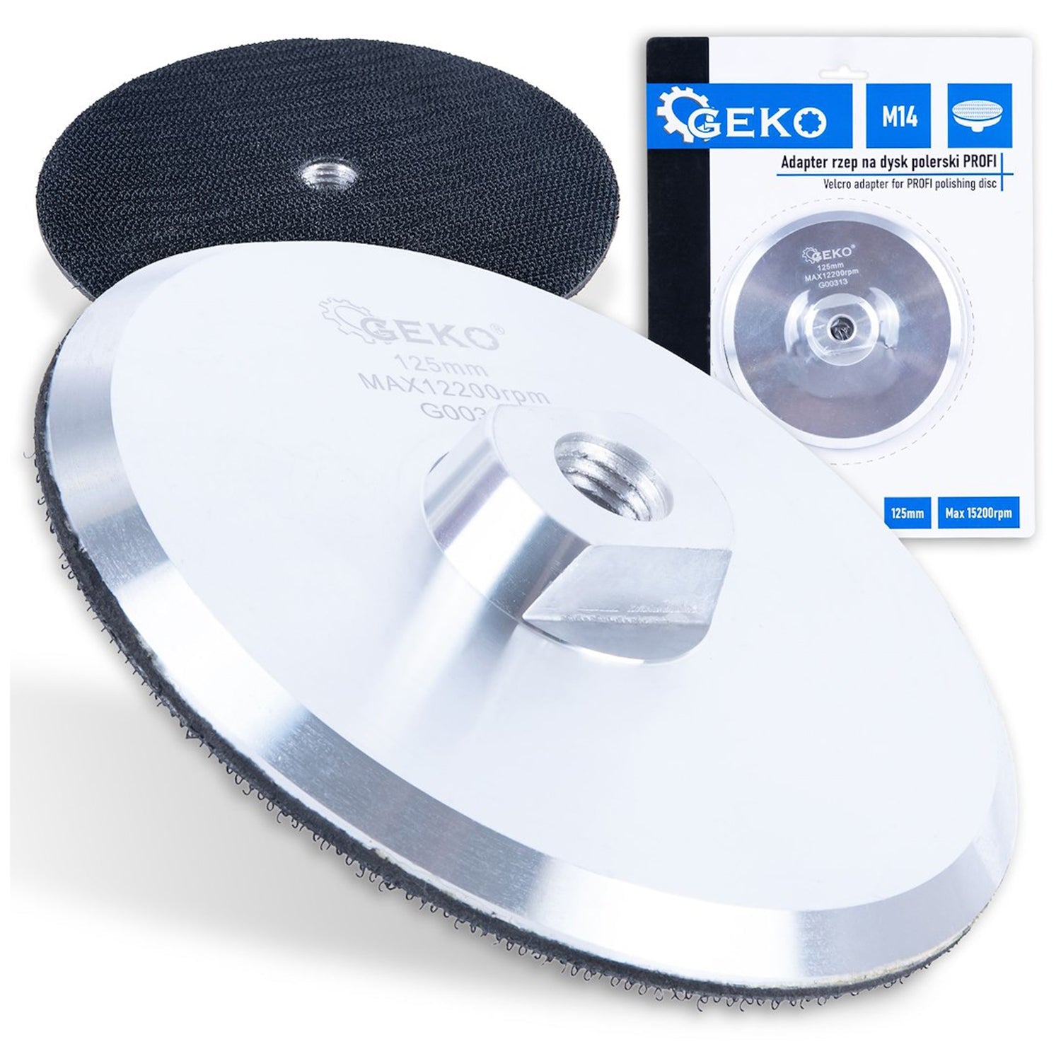 Alumínium csiszolótárcsa velcro 125 mm m14