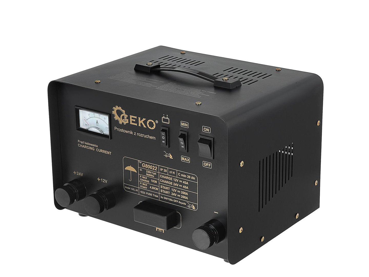 Autó akkumulátor töltő 12/24V 200A GEKO