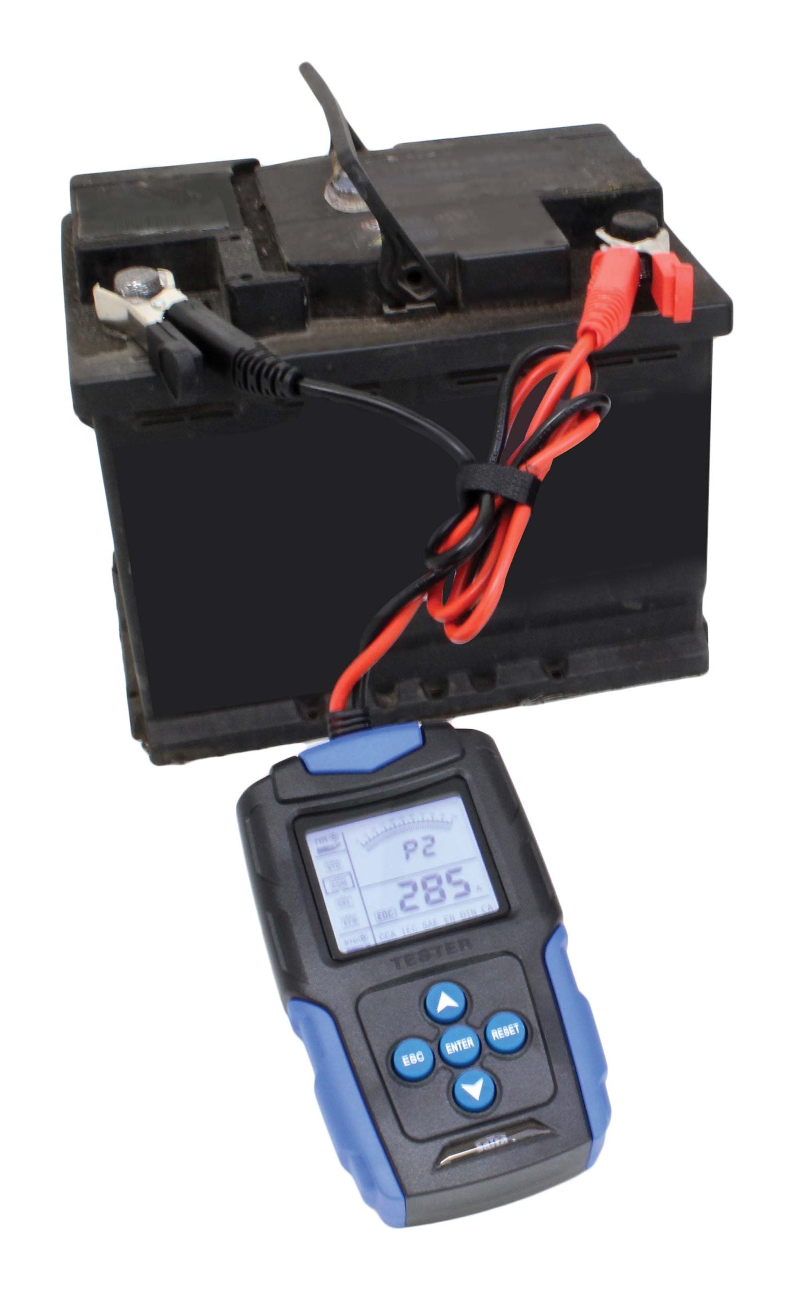 Autó akkumulátorteszter LCD kijelző 12-24V