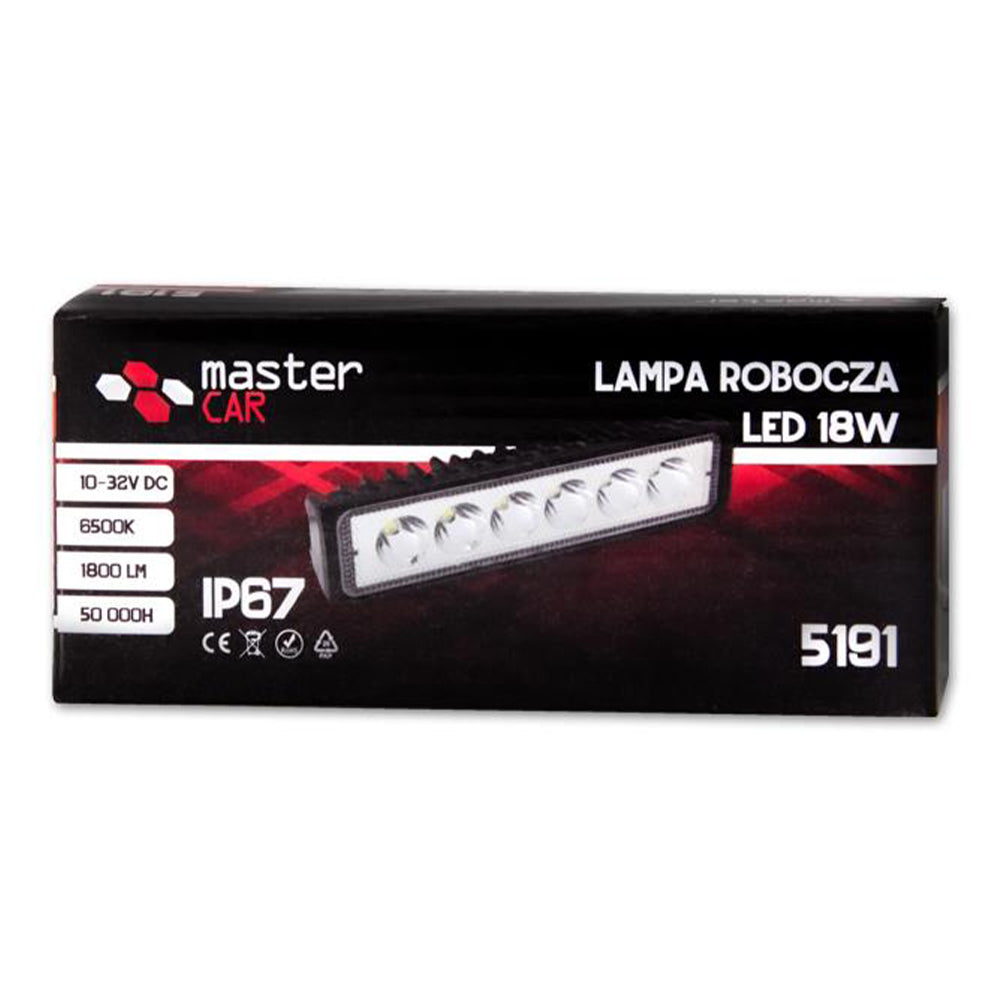 Autó LED projektor 18w 10-32v 6 LED