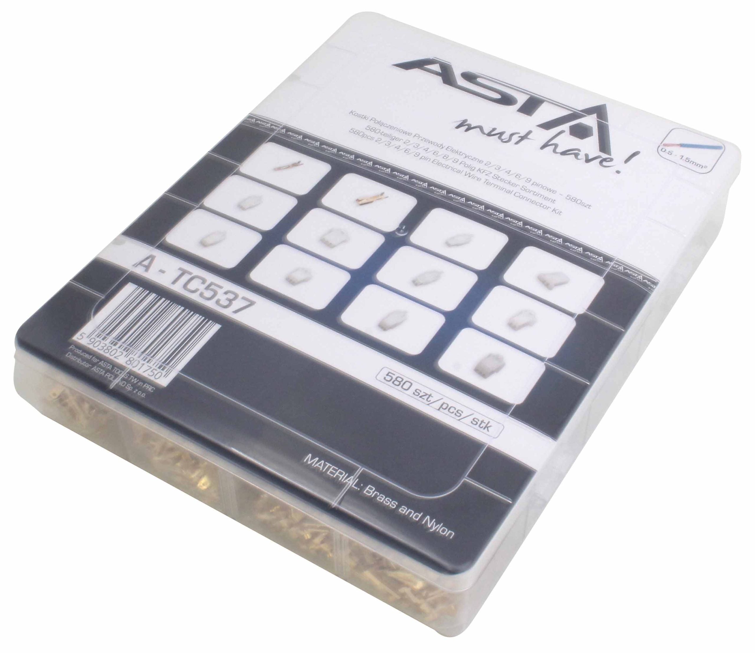 Autókábel csatlakozó készlet 580 darabos