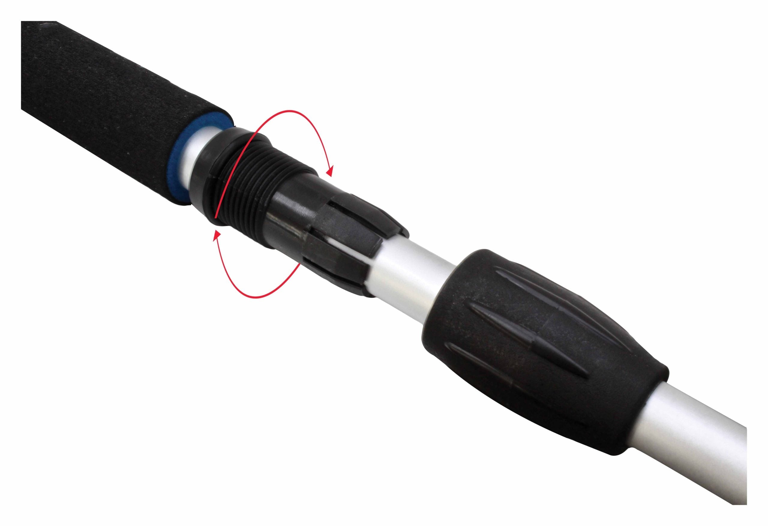 Autómosó kefe teleszkópos nyéllel 250 x 60 mm 1020 - 1725 mm
