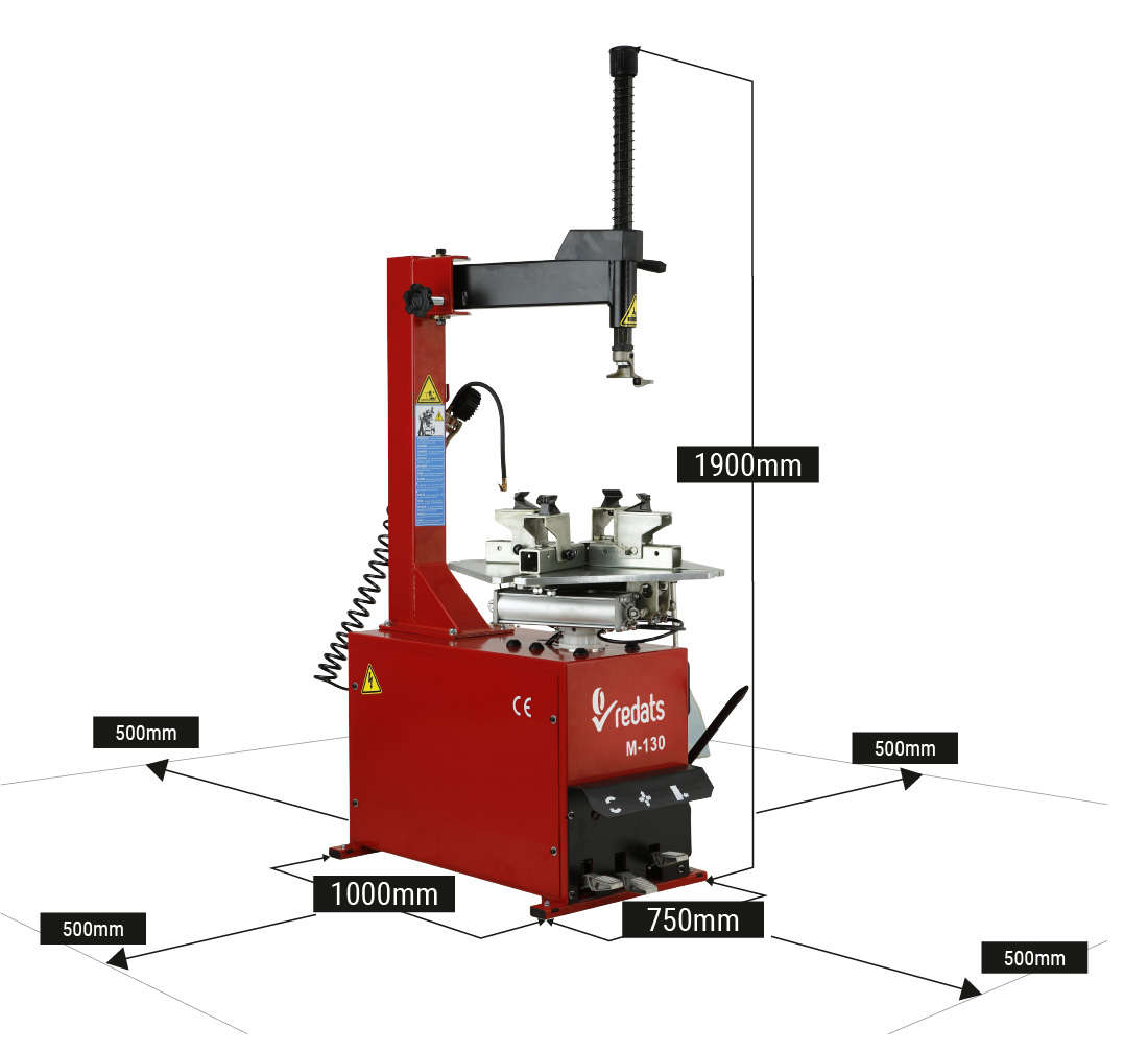 Automata gumiszerelő - kerék szerelő gép REDATS m-130 230V