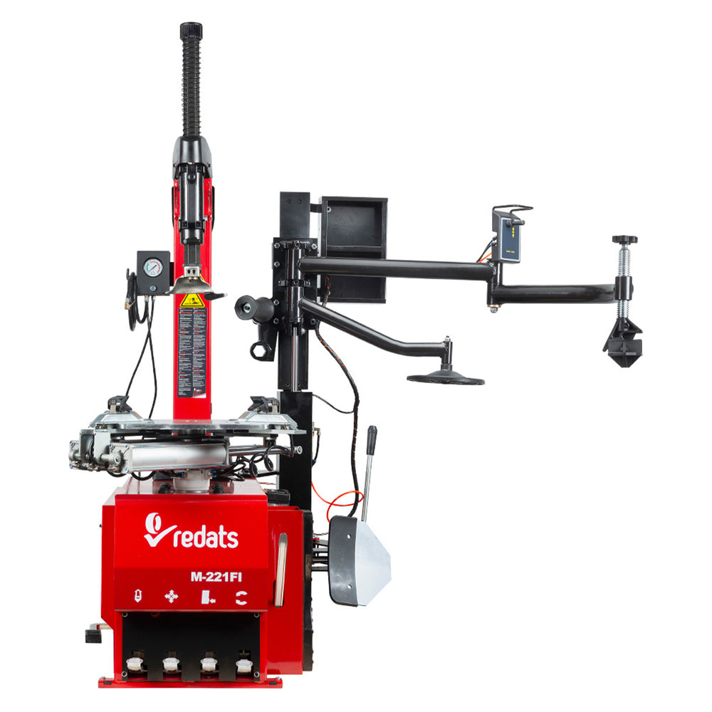Automata gumiszerelő – kerékszerelő gép 12"–24” 230V beépített felfújórendszerrel és runflat segédkarral
