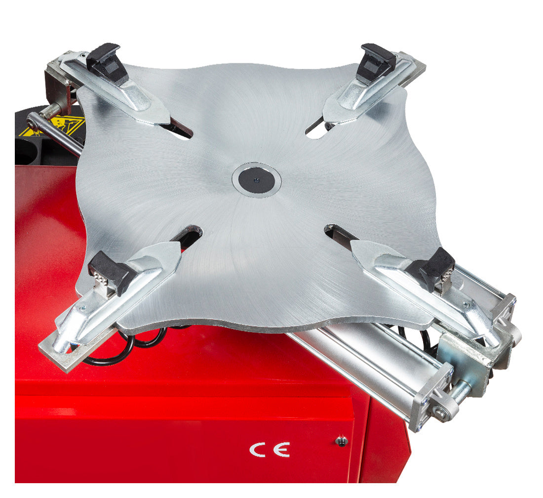 Automata gumiszerelő – kerékszerelő gép 12"–24” 230V beépített felfújórendszerrel és runflat segédkarral