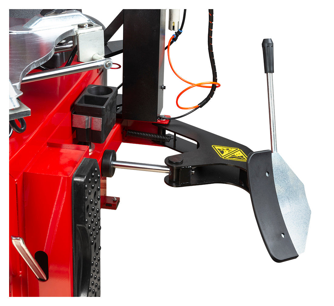 Automata gumiszerelő – kerékszerelő gép 12"–24” 230V beépített felfújórendszerrel és runflat segédkarral