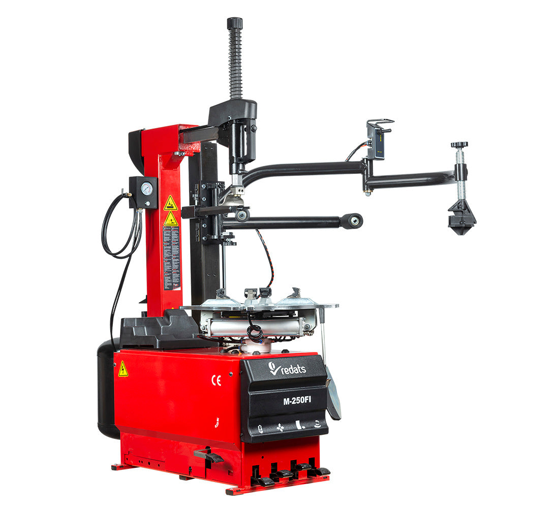 Automata gumiszerelő – kerékszerelő gép 12"–26” 230V beépített felfújórendszerrel és runflat segédkarral