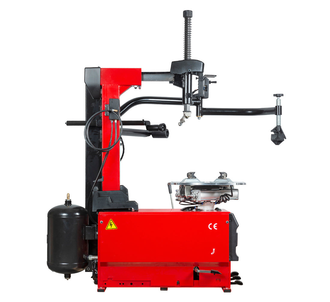 Automata gumiszerelő – kerékszerelő gép 12"–26” 230V beépített felfújórendszerrel és runflat segédkarral