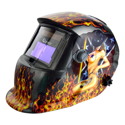 Automata hegesztő maszk szűrővel profi flame