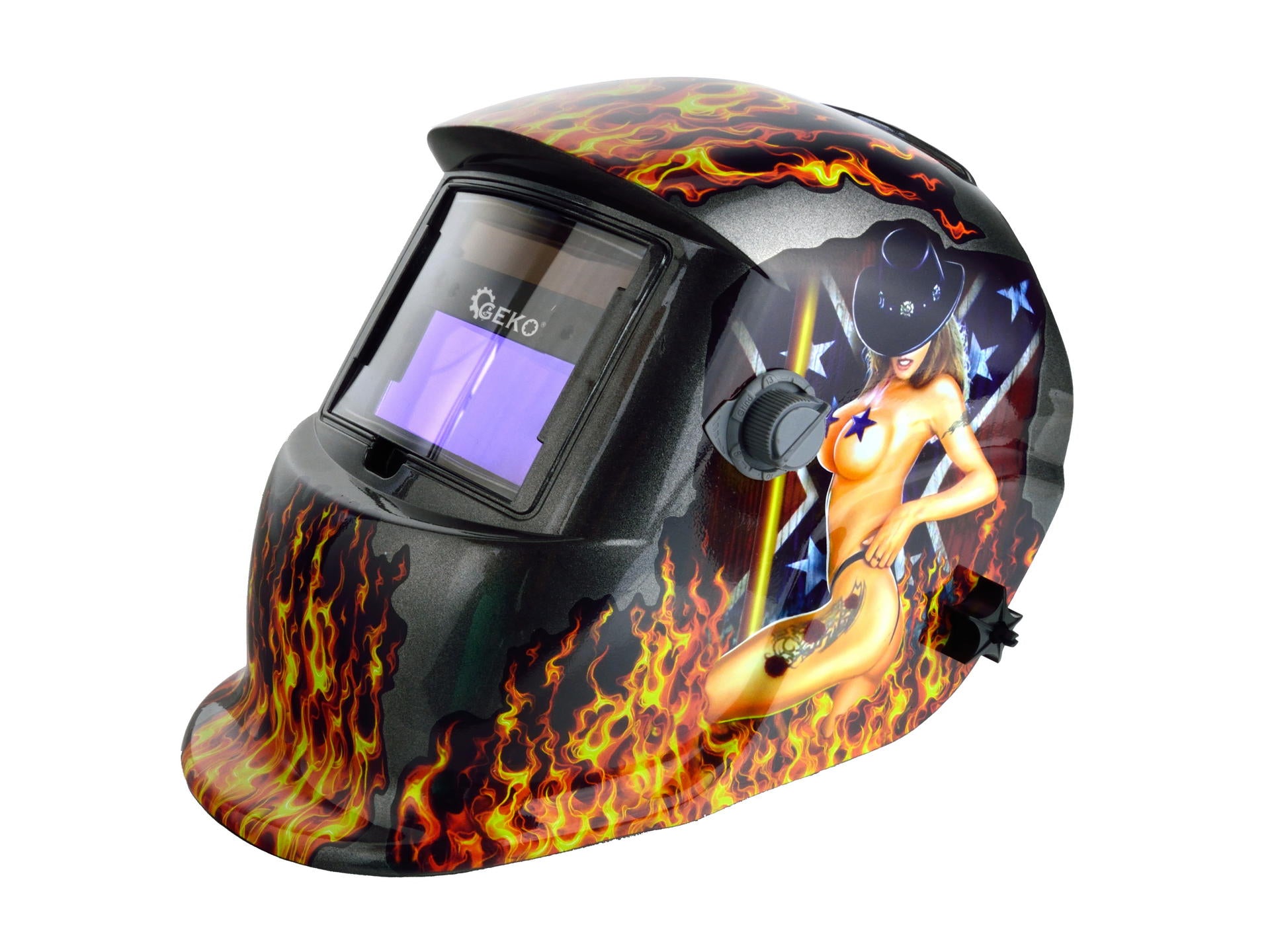 Automata hegesztő maszk szűrővel profi flame