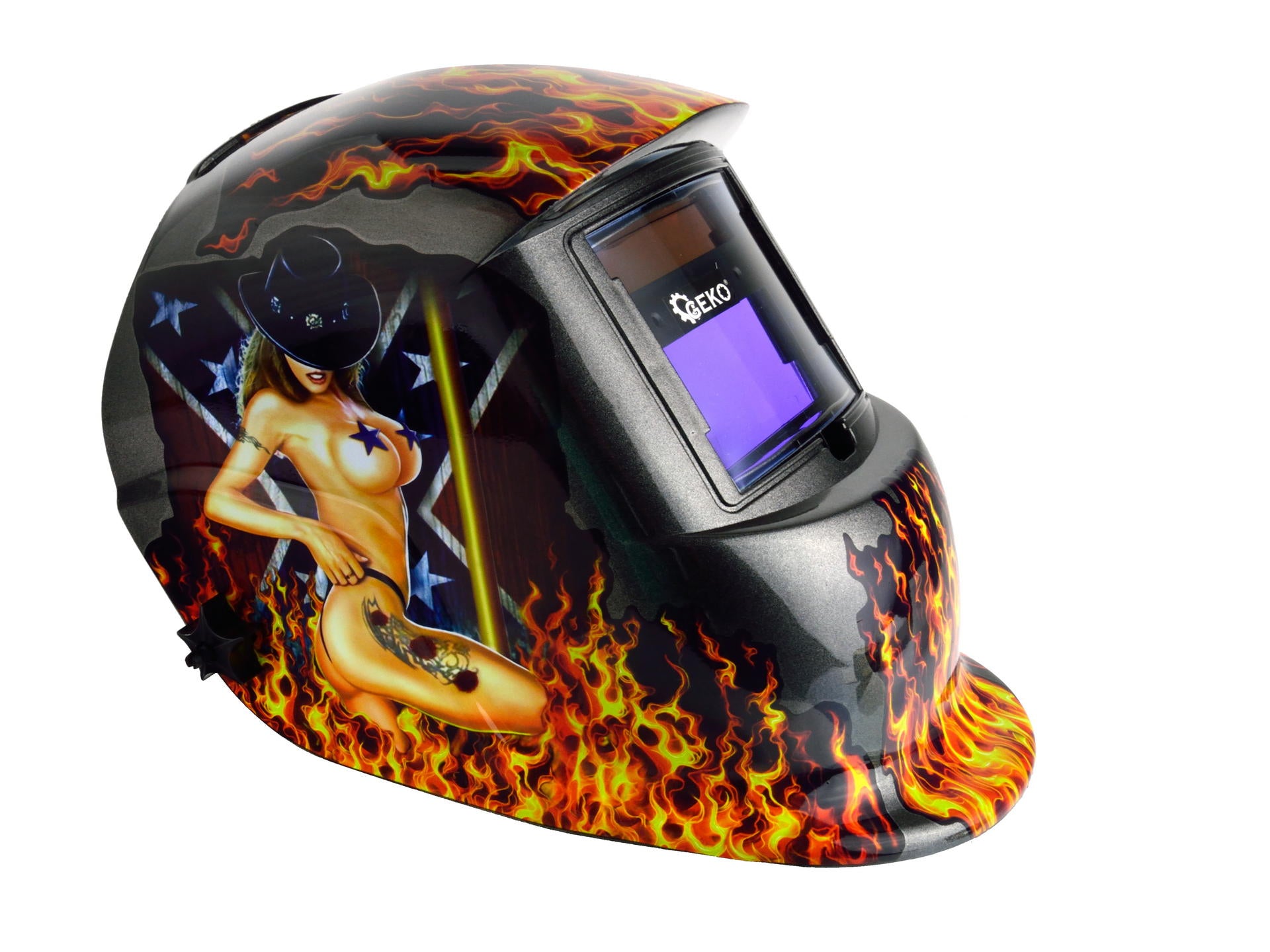 Automata hegesztő maszk szűrővel profi flame