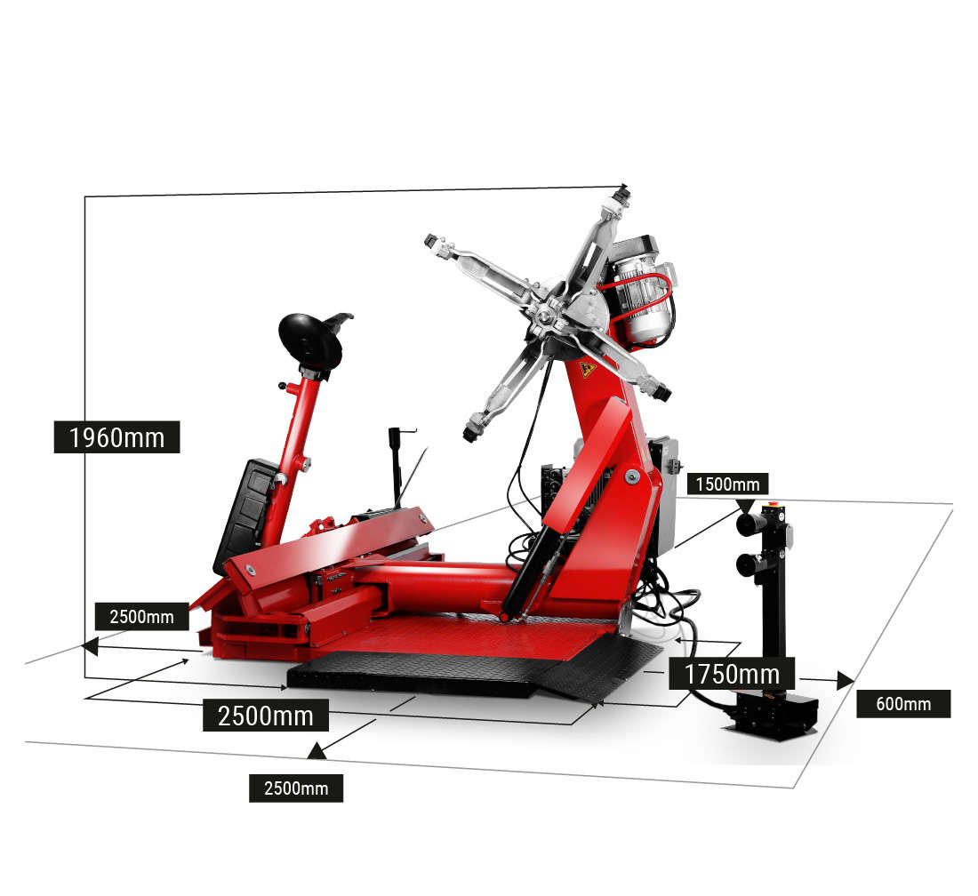 Automata kamion gumiszerelő gép 14 - 56" mt56 REDATS