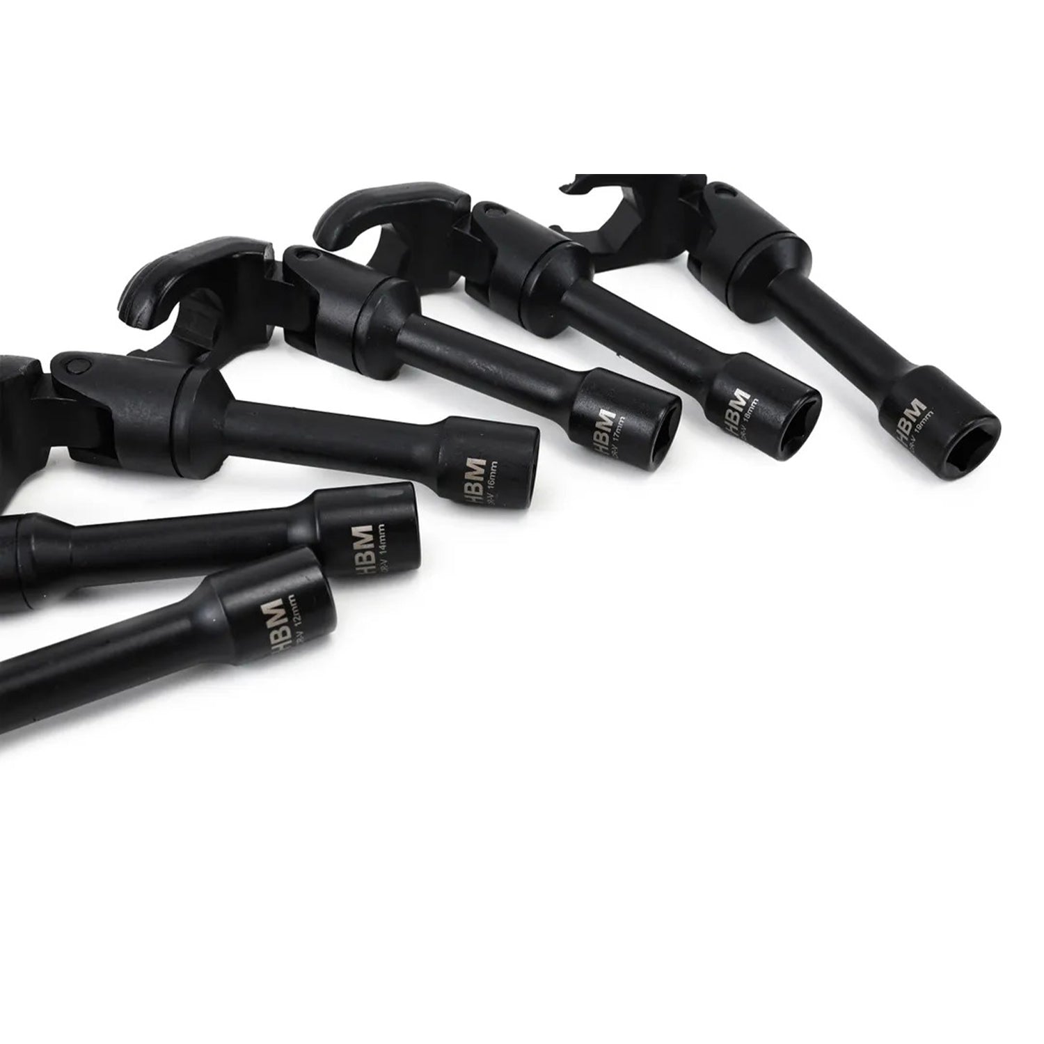 CSUKLÓS DUGÓKULCS CSATLAKOZÁSÚ 3/8-OS CSŐKULCS KÉSZLET 12-19 MM 6 DB HBM