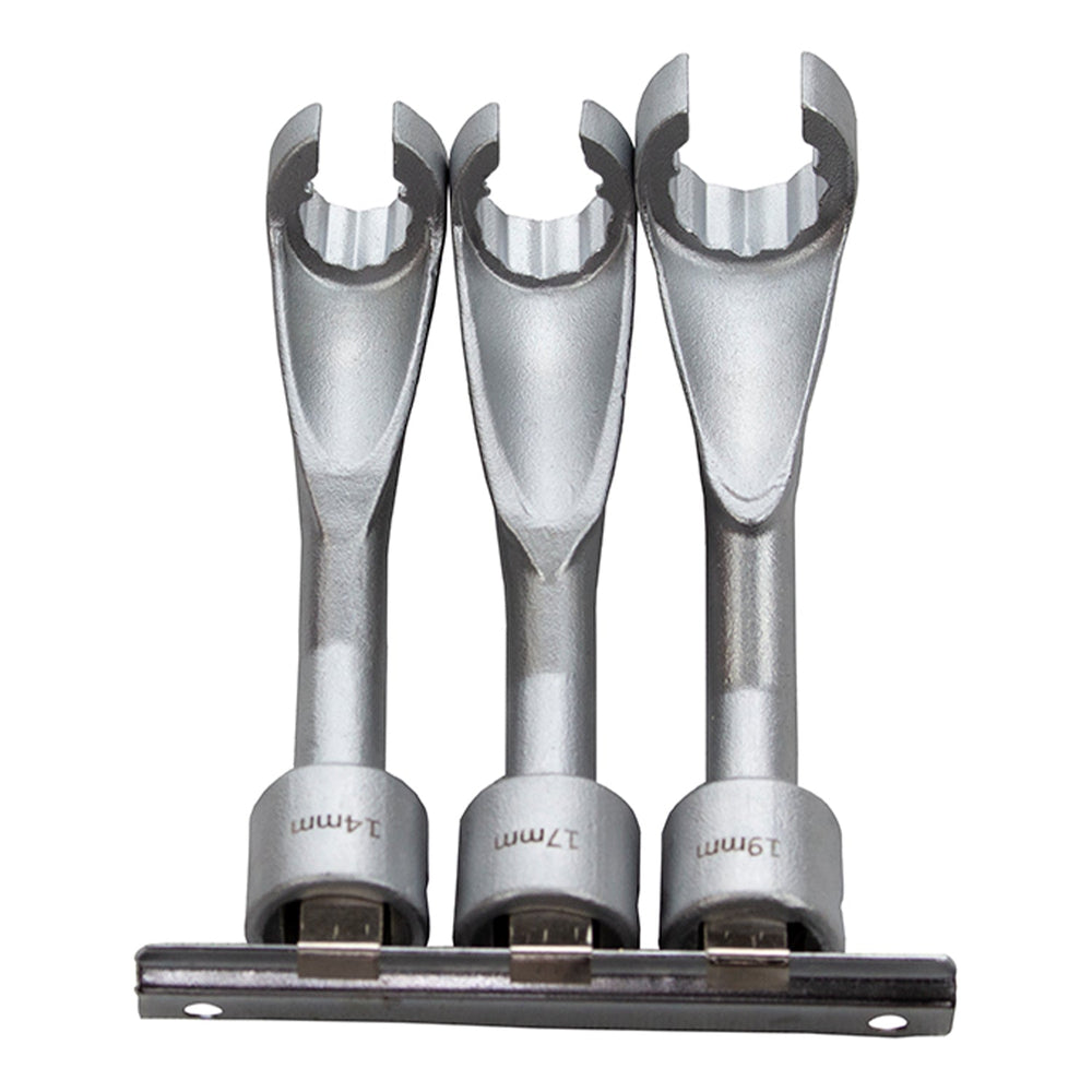 Befecskendező cső kulcs készlet 3 db 14-17-19mm BMW OPEL MERCEDES KROFTOOLS