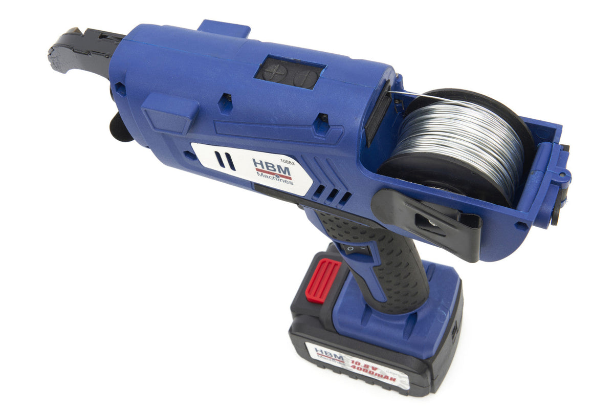 Betonvas kötöző gép 2 akkumulátorral 10.8V 4.0ah HBM