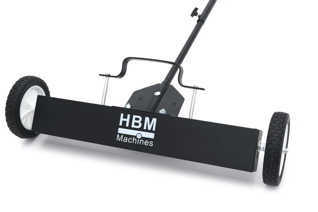 MÁGNESES SEPRŰ KEREKEKKEL A GYORS FÉMTISZTÍTÁSHOZ BÁRMILYEN FELÜLETEN HBM MACHINES