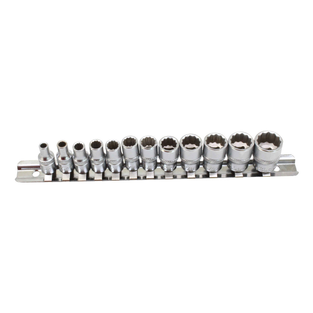 Bihexagonális dugúkulcs készlet 1/4" 12 db