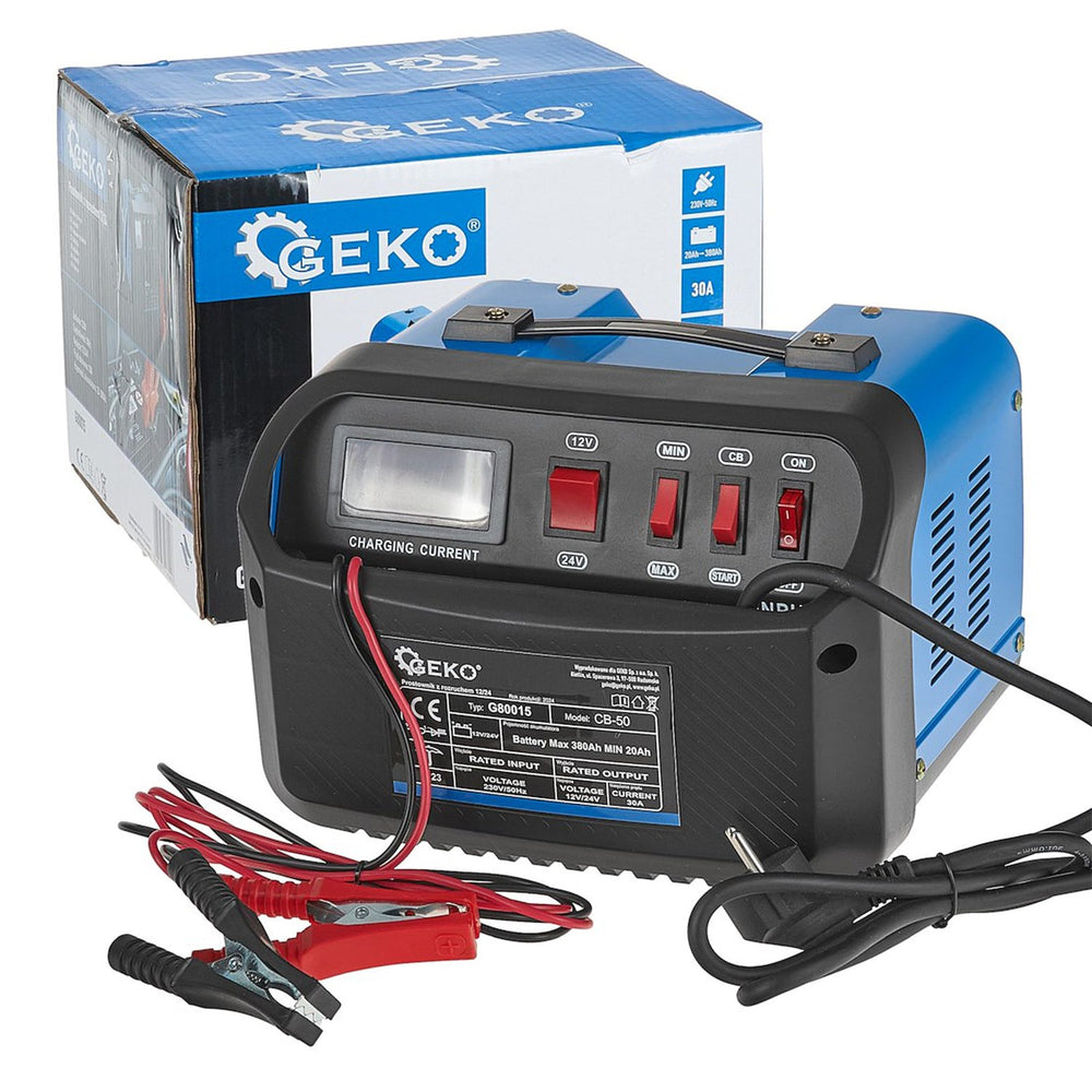 Bikázó és akkumulátor töltő cb50 12v/24v 30 a 20-380 ah