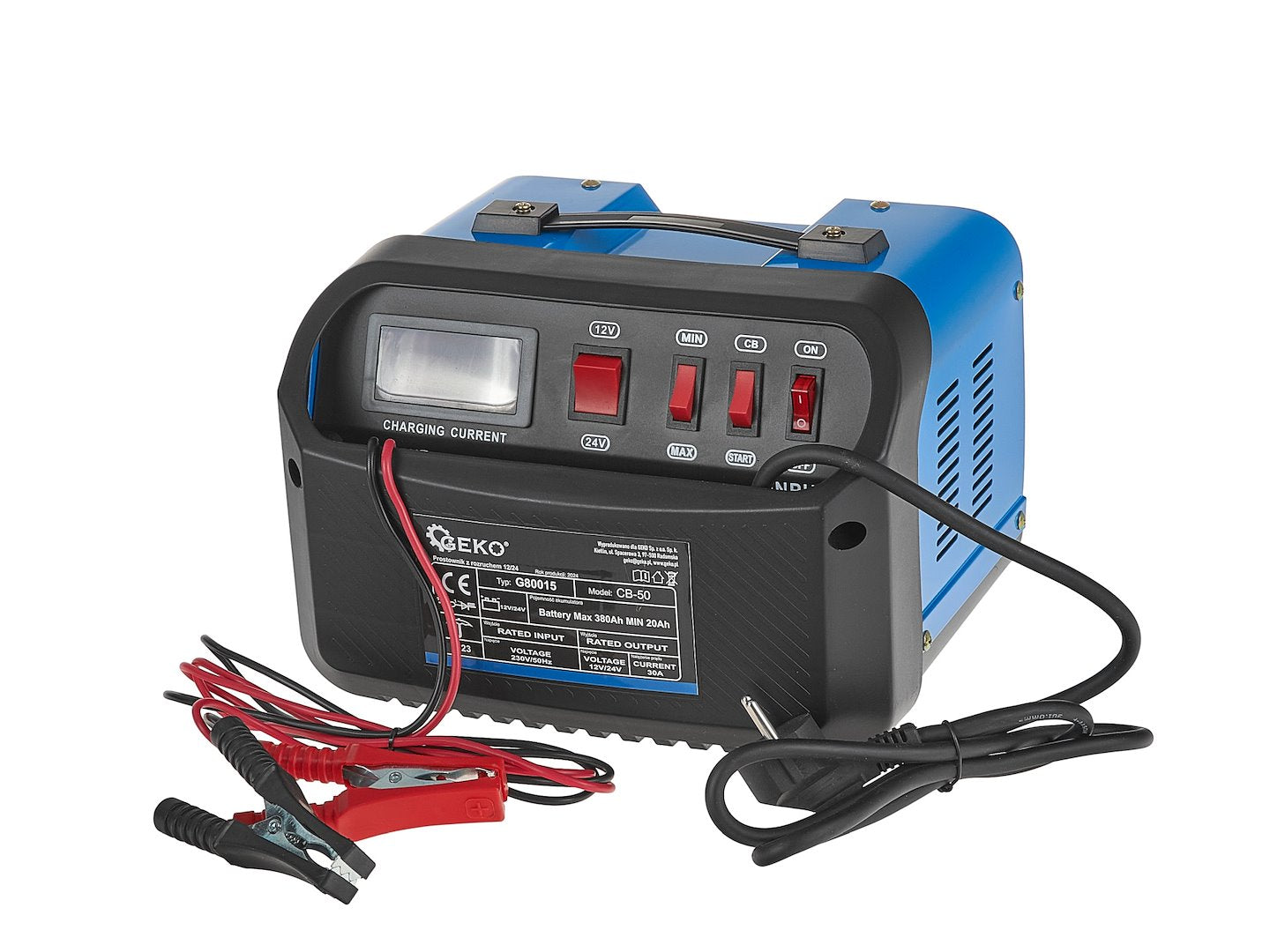 Bikázó és akkumulátor töltő cb50 12v/24v 30 a 20-380 ah