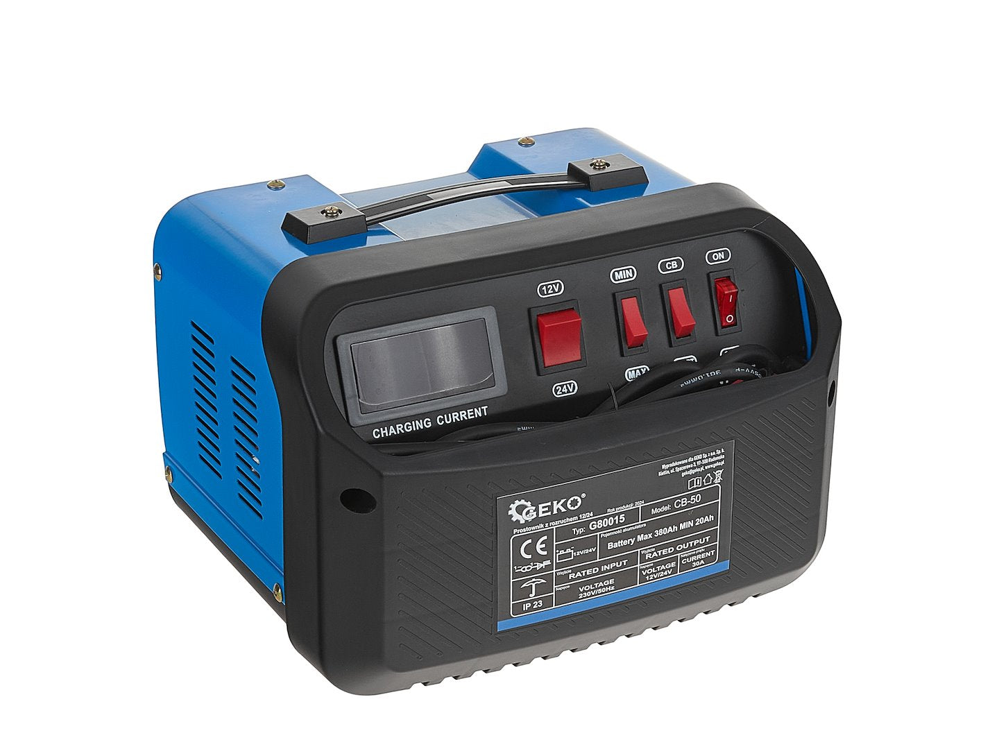 Bikázó és akkumulátor töltő cb50 12v/24v 30 a 20-380 ah