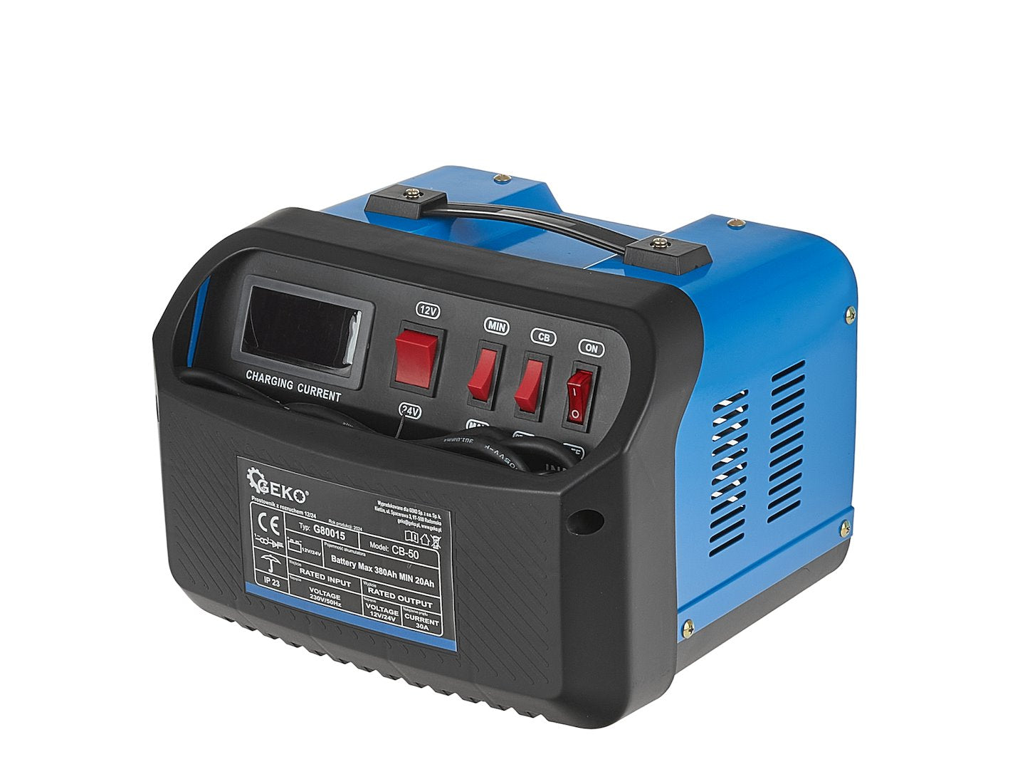 Bikázó és akkumulátor töltő cb50 12v/24v 30 a 20-380 ah