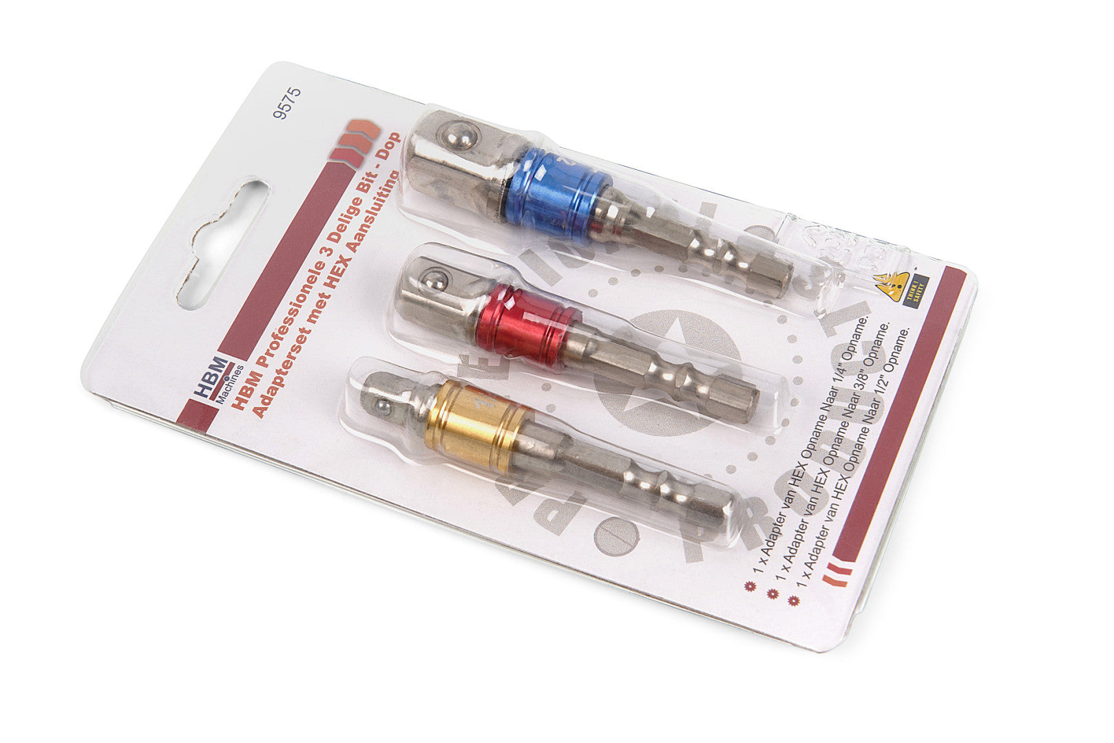 Bit adapter készlet 3Db 1/4 3/8 1/2 HBM