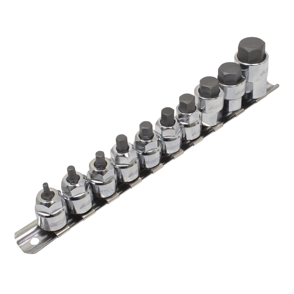 Bit imbusz készlet hexagonális h3 - h14 3/8"-1/2" 10 db