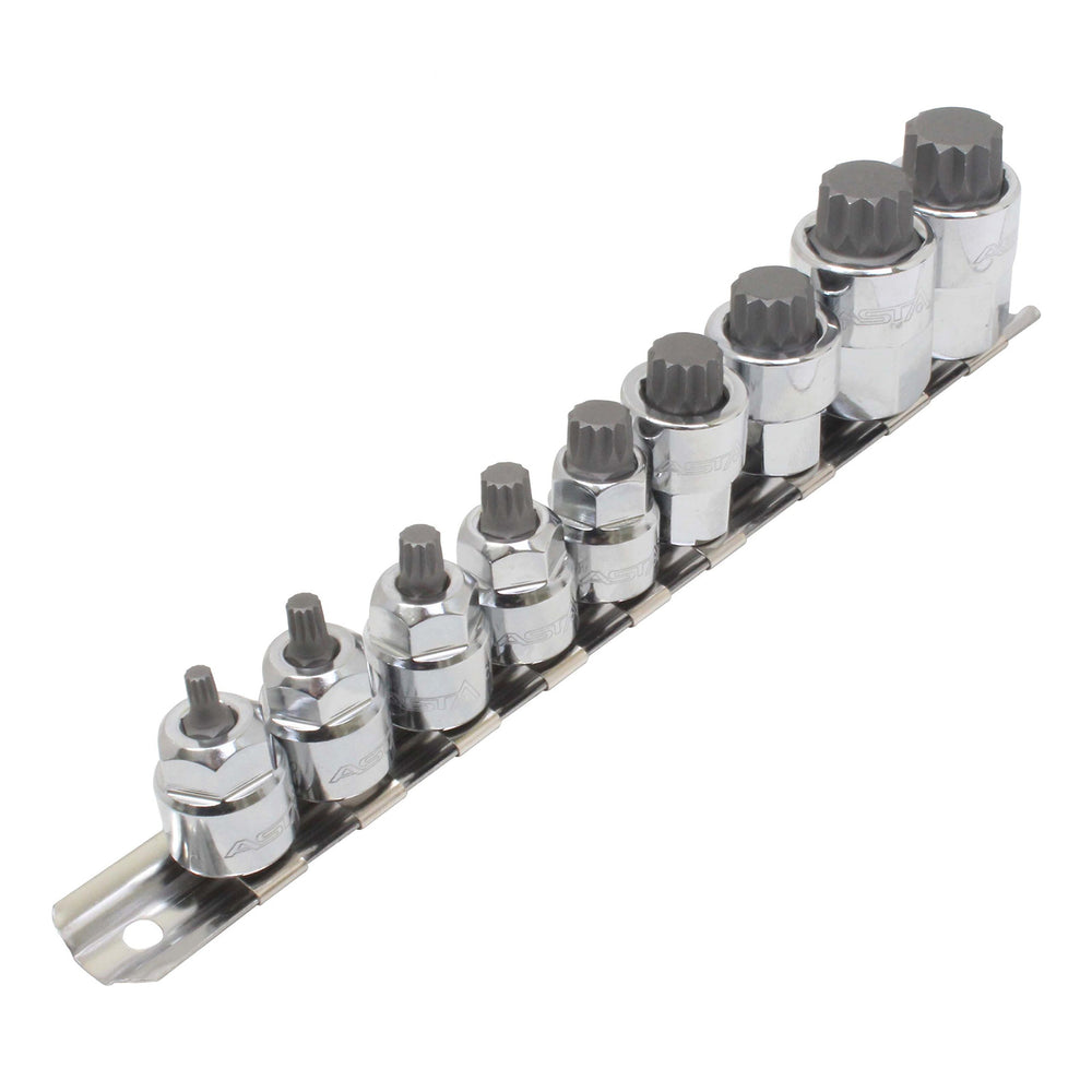 Bit készlet m4-m18 XZN 3/8" - 1/2" 9 db