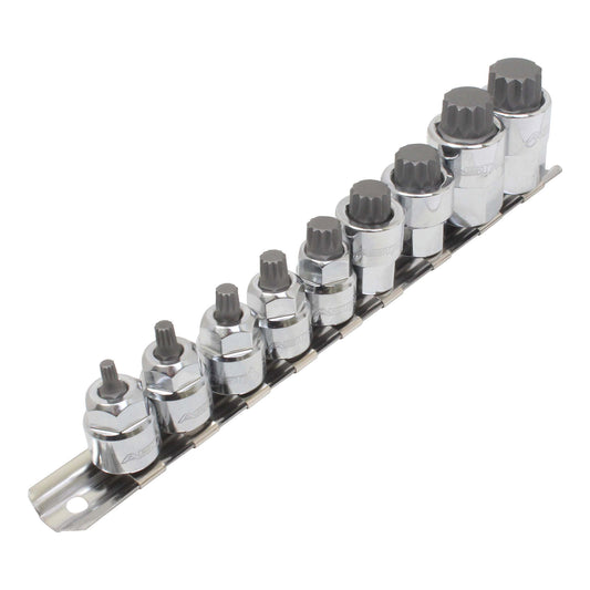 Bit készlet m4-m18 XZN 3/8" - 1/2" 9 db