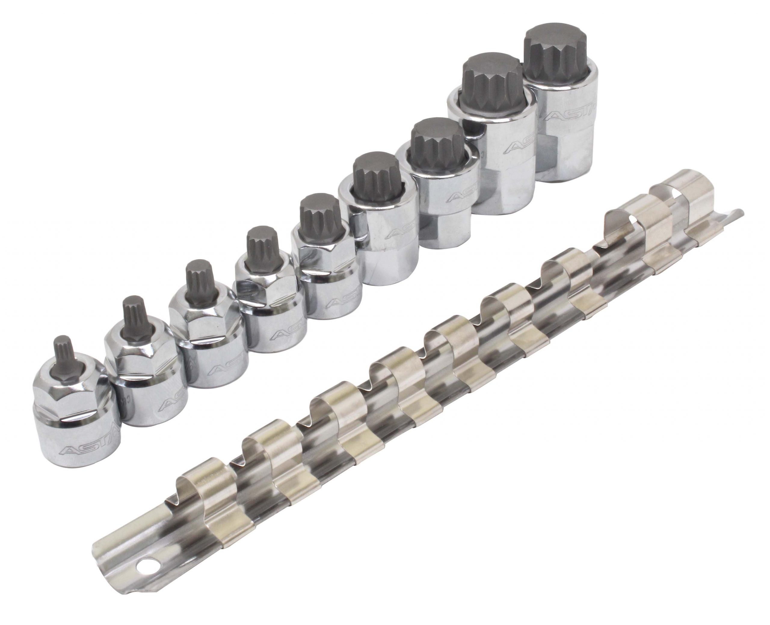 Bit készlet m4-m18 XZN 3/8" - 1/2" 9 db