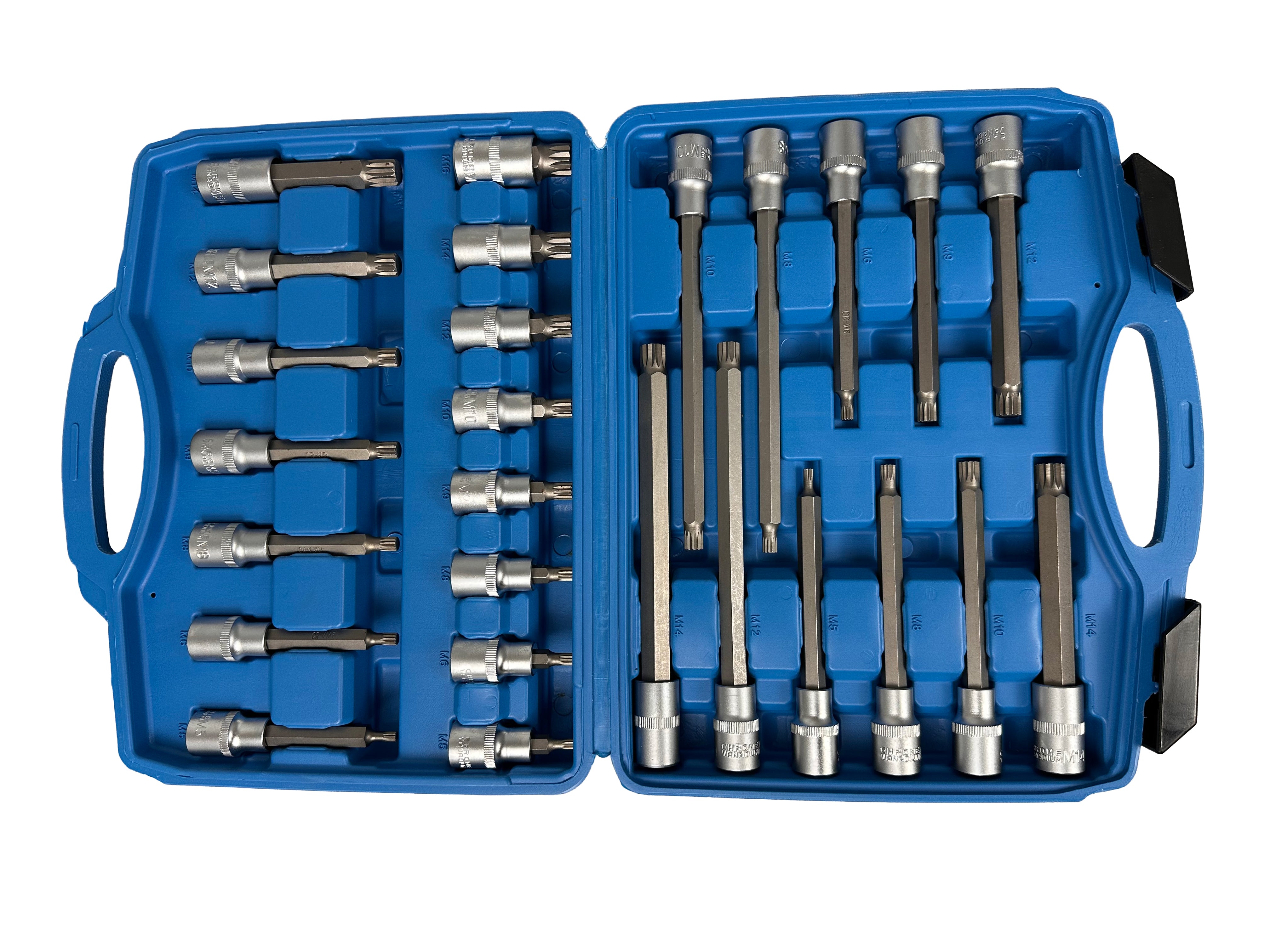 Bit készlet XZN m spline 1/2" 26 db