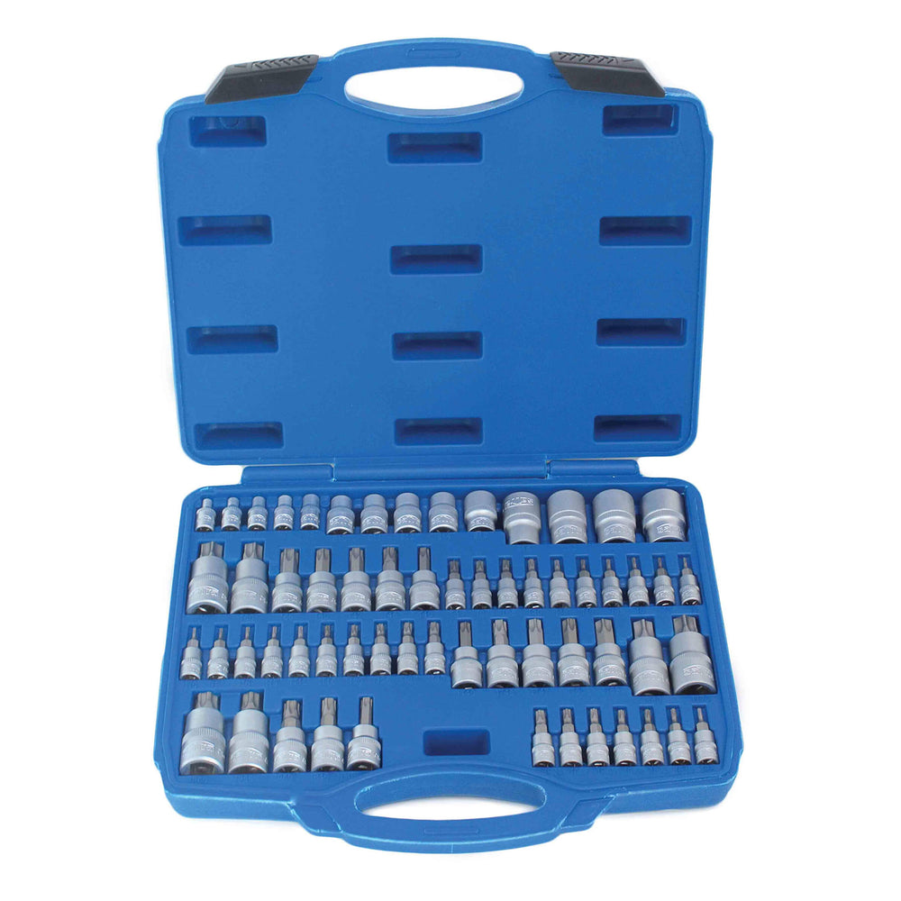 Bit TORX e-TORX bit plus készlet 1/4 3/8 1/2 60 db