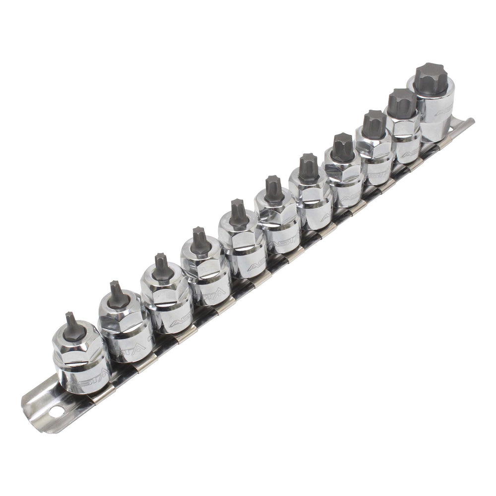 Bit TORX készlet t10 - t60 3/8" 11 db