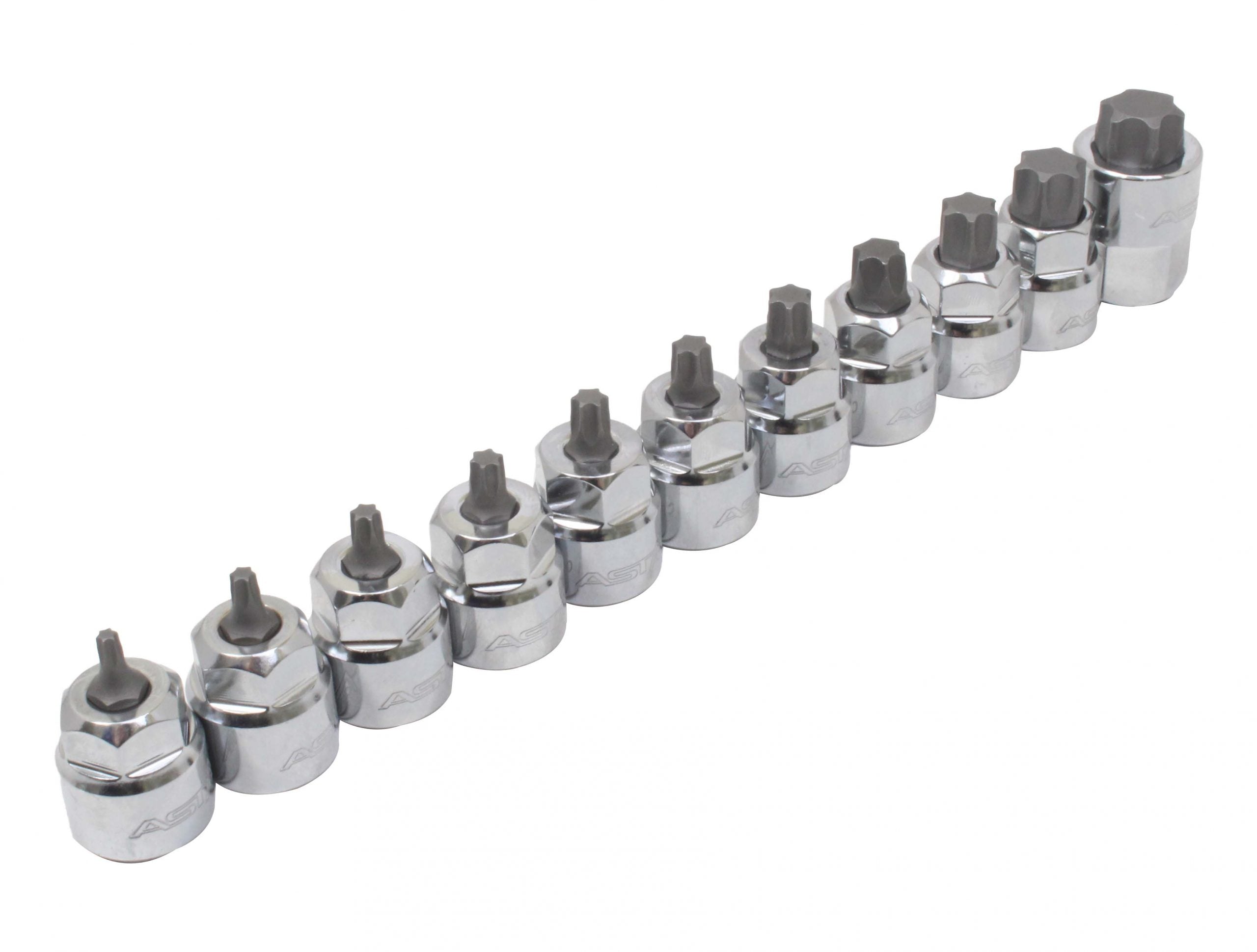Bit TORX készlet t10 - t60 3/8" 11 db
