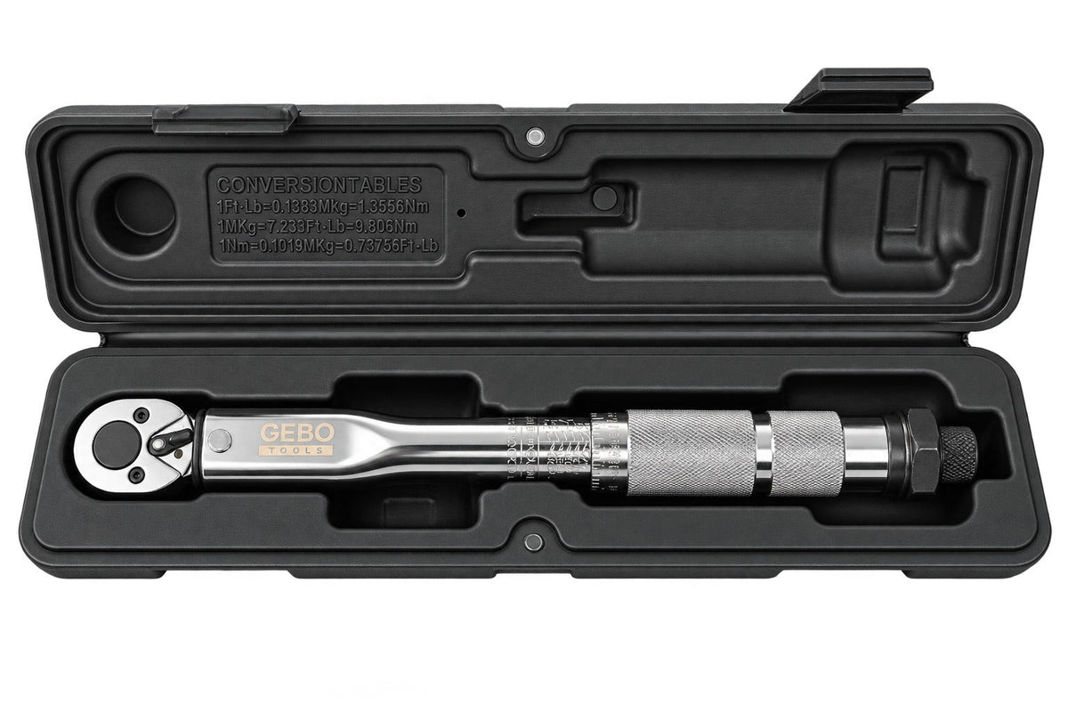 Nyomatékkulcs 1/4" 5-25 NM GEBO TOOLS
