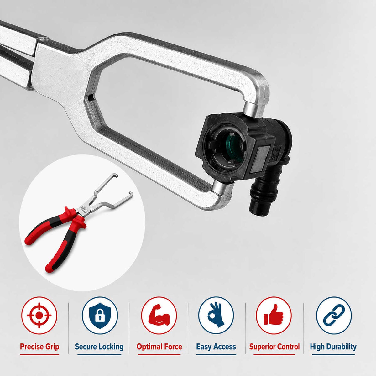 Üzemanyagcső szerelő – leszedő fogó GEBO TOOLS
