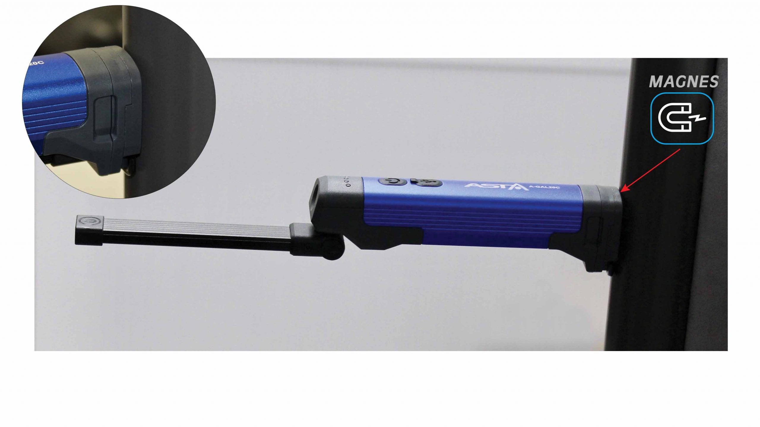 Cob LED lámpa akkumulátorral 400 lumen ASTA