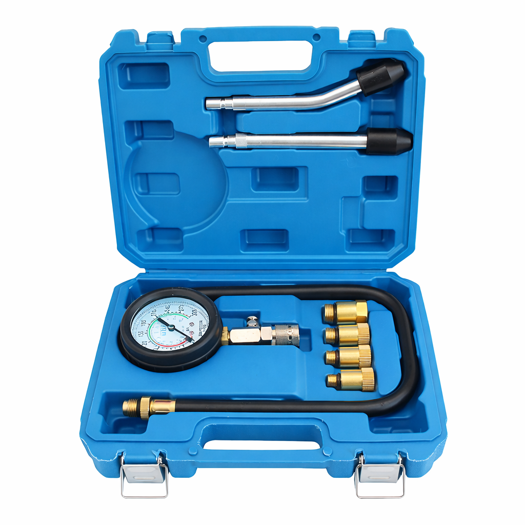 ÜZEMANYAG NYOMÁSMÉRŐ KÉSZLET BENZIN MOTOROKHOZ 8 DB