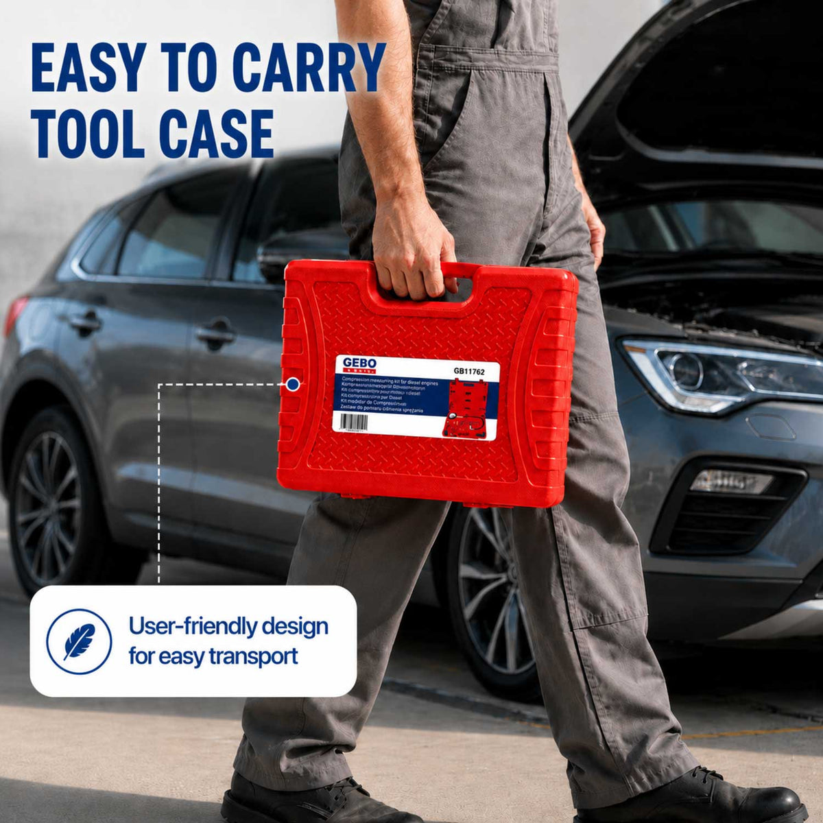 Kompresszió mérő készlet - diesel GEBO TOOLS