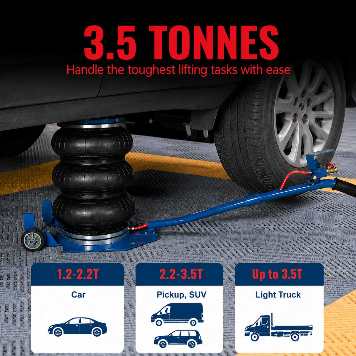 Pneumatikus légpárnás emelő 3.5T GEBO TOOLS