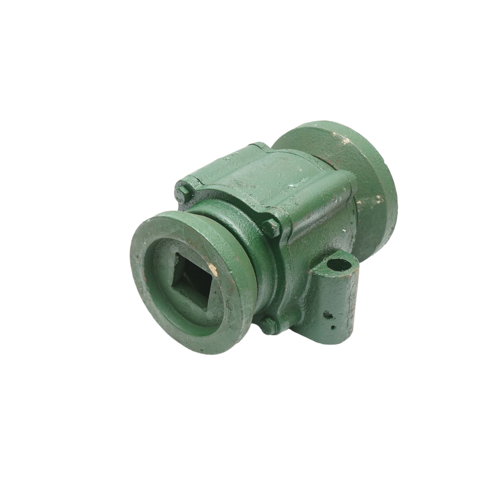 Csapágyház 32015 csapágyakkal és félporvédőkkel – 40 mm négyzet tengelyhez – furattávolság 155 mm