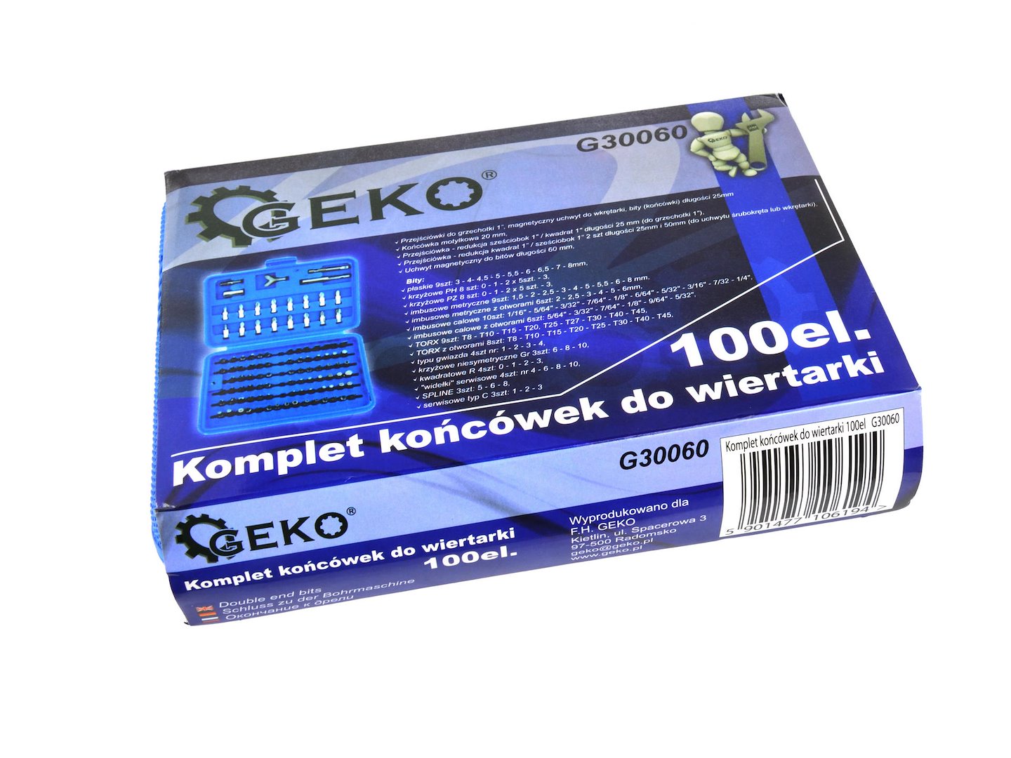 Csavarhúzó bit készlet 100 db GEKO