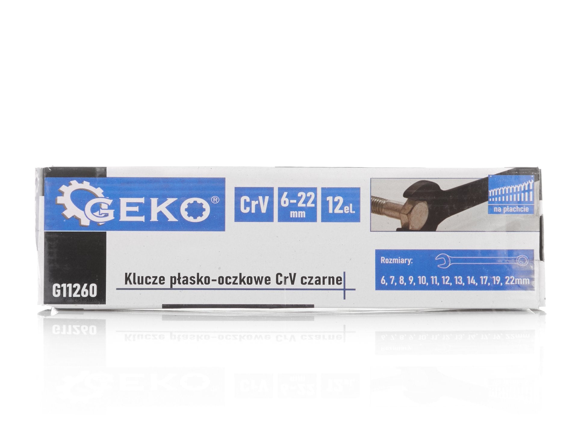 Csillag - villás kombinált kulcs készlet 6-22mm CRV fekete 12 darabos