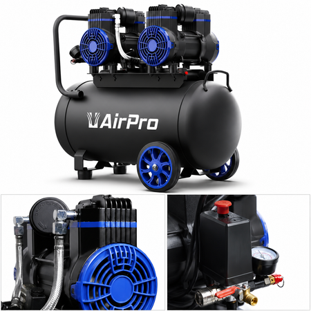 OLAJ NÉLKÜLI HALK KOMPRESSZOR 2X1.8LE 40L AIRPRO