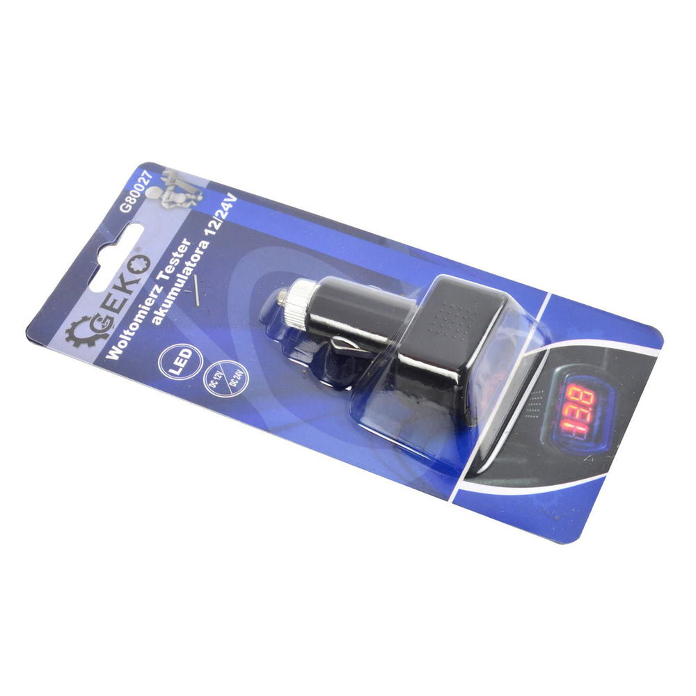 Digitális voltmérő LED kijelzővel 12/24V GEKO