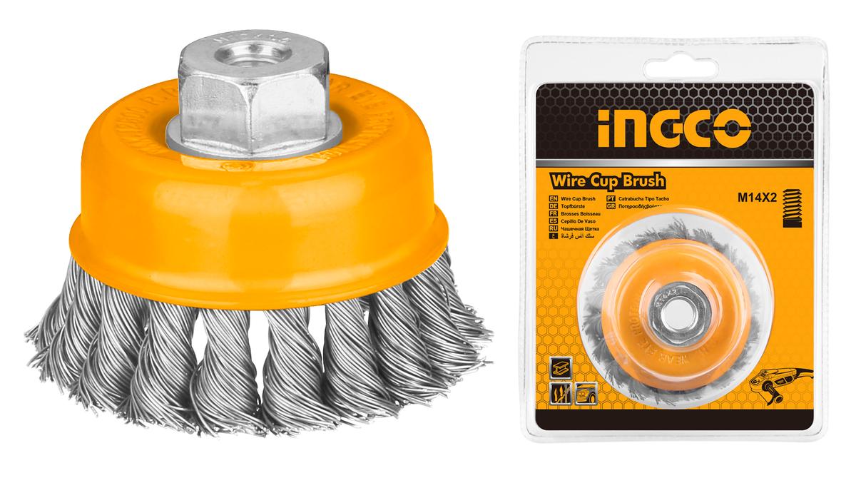DróTCsiszoló – drótkefe korong 100 mm INGCO