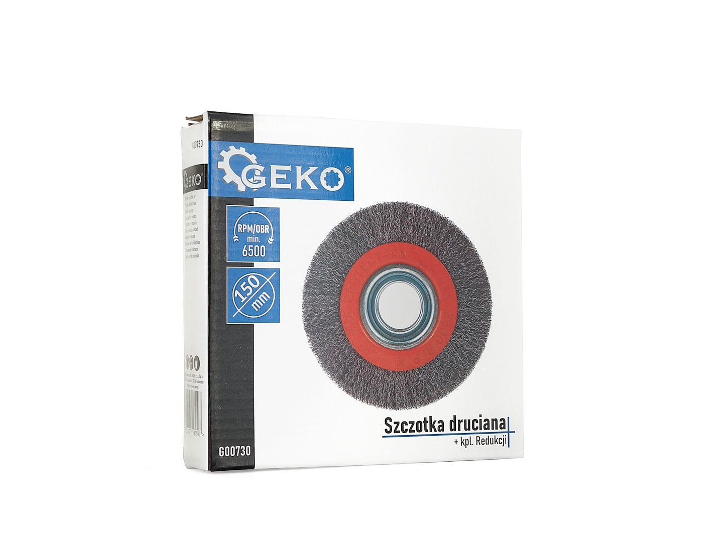 Drótkefe korong fém tisztításához és csiszolásához 150 x 32 mm GEKO