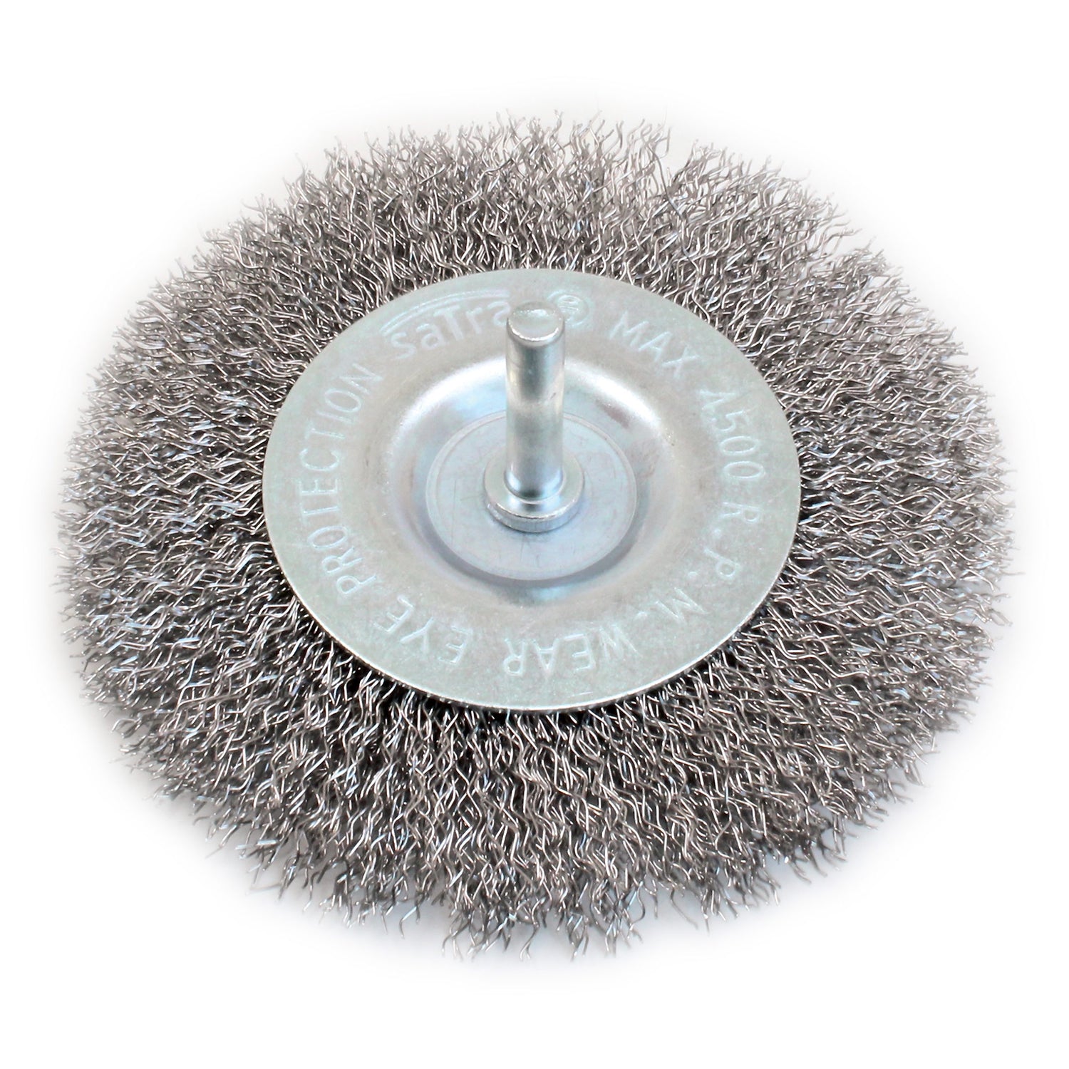 Drótkefe korong fúróhoz 100 x 6 mm